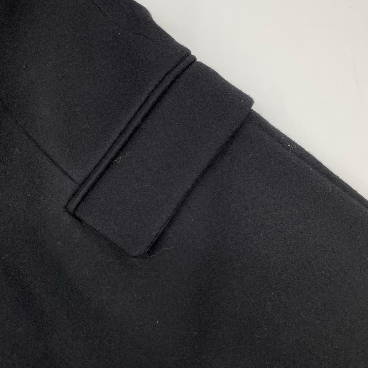 FENDI Wool Cashmere Chester Coat Black Size 50