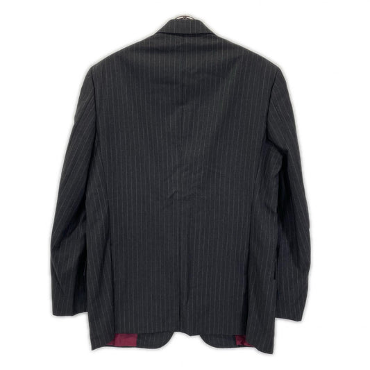 Brioni Pinstripe 3B Wool Blazer Black Size 50