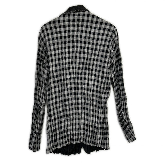 ISSEY MIYAKE MEN 10AW Grey/Blk Wrinkled Jacket Free Size
