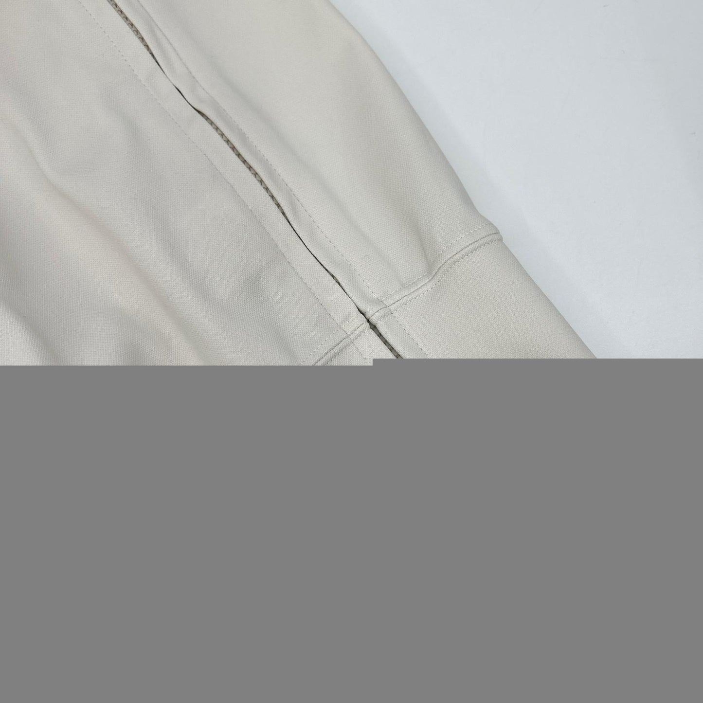 MARK&LONA Palace Zip Crew Sweater Ivory Polyester Size 48