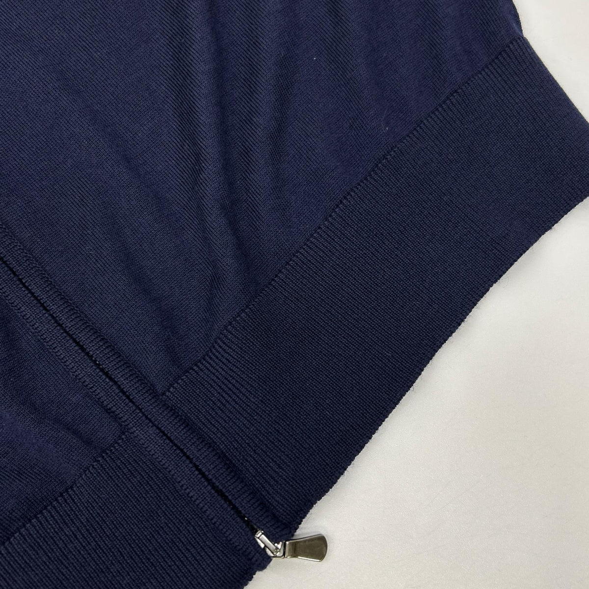 FILIPPO DE LAURENTIIS Merino Wool Cardigan Navy Size 48