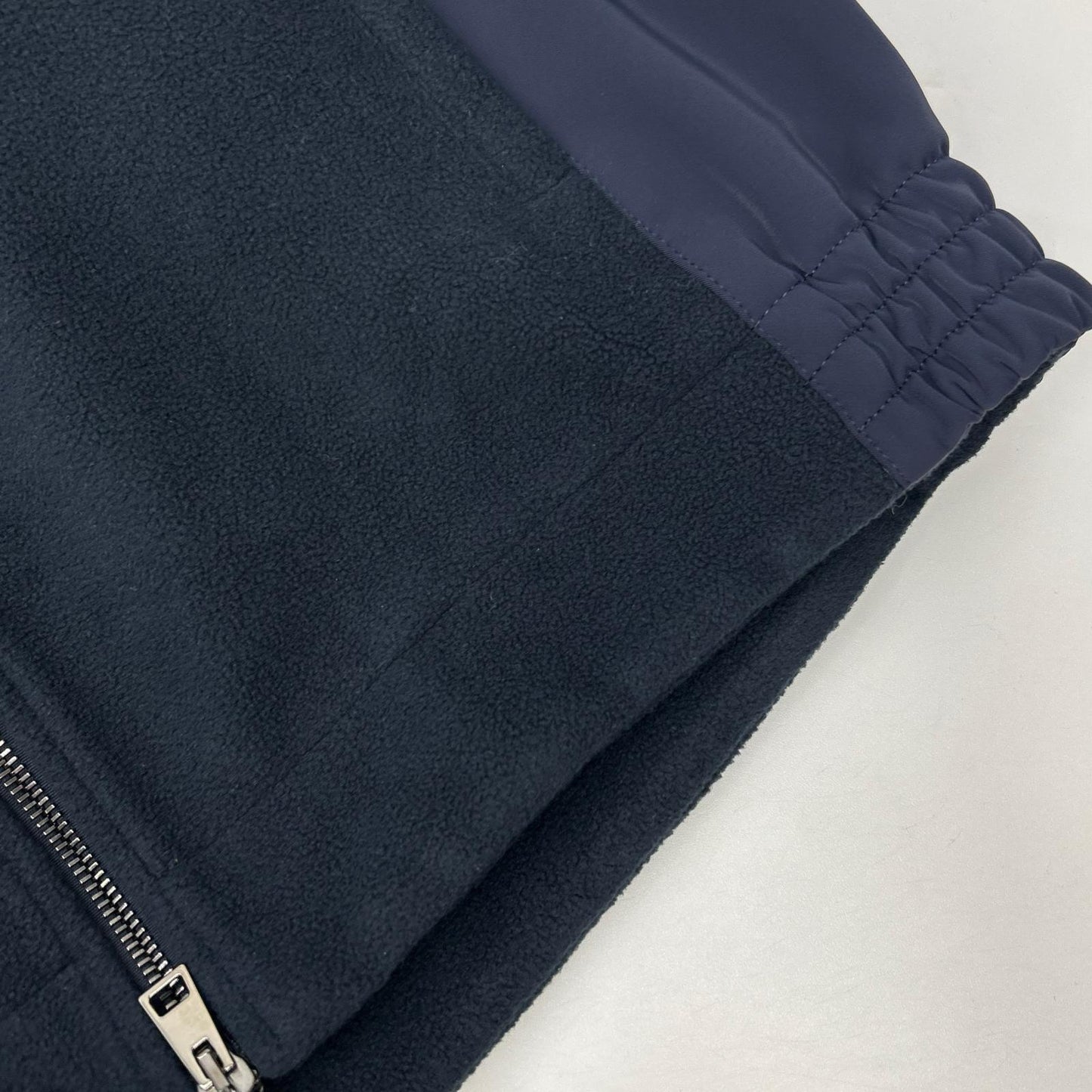 ARCHIVIO Poly Fleece-Docking Zip Hoodie Navy Jacket Size 48