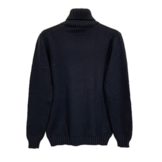 ROBERTO COLLINA Wool High Neck Pullover Knit Black Size 50
