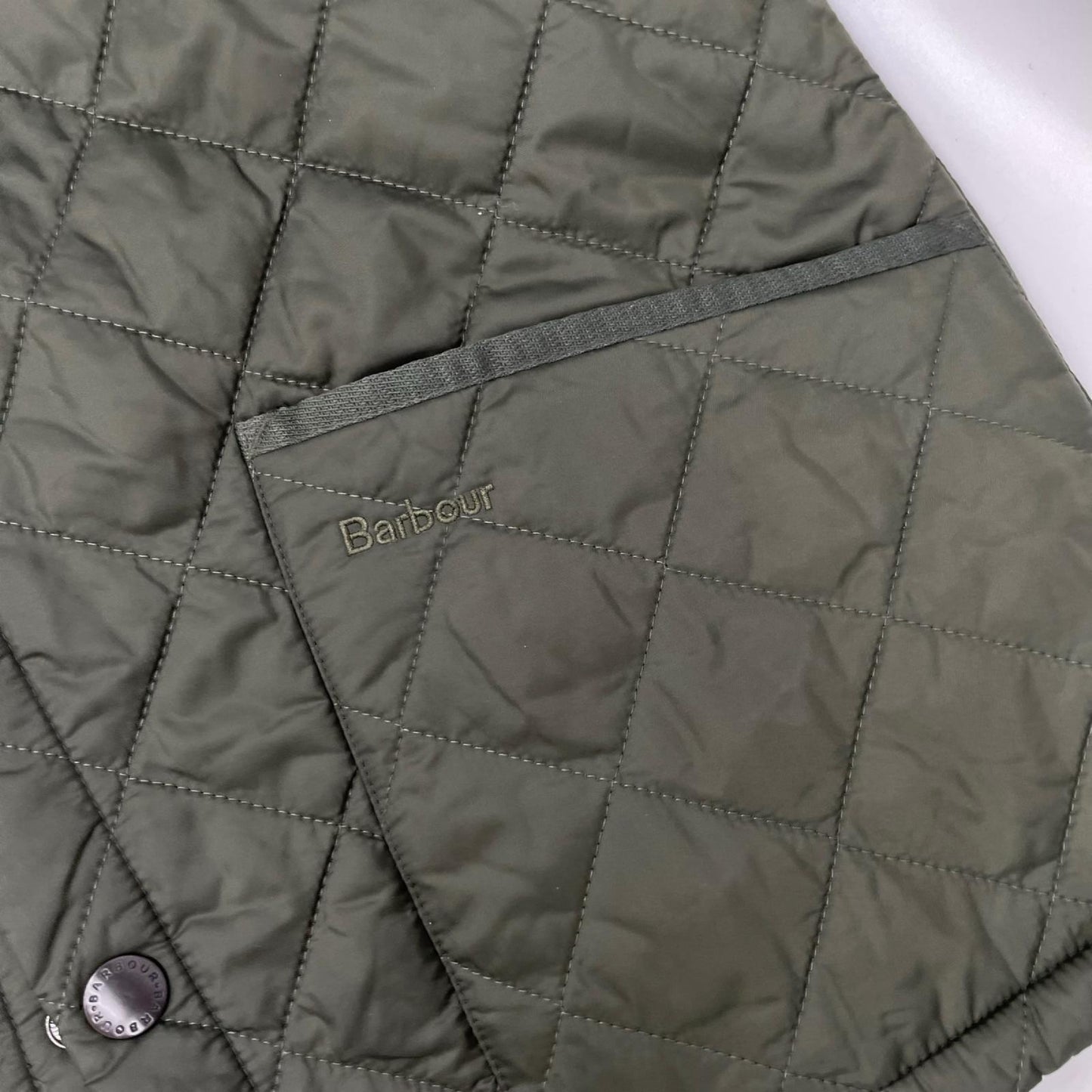 Barbour Liddesdale Nylon Quilted Jacket Green Size M