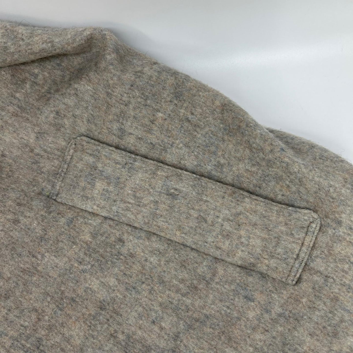 Ohal Light Gray Wool Balmacaan Coat Size 1