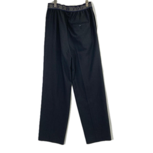 LOUIS VUITTON 22SS Wool LV Logo Waist Pants Black Size 36