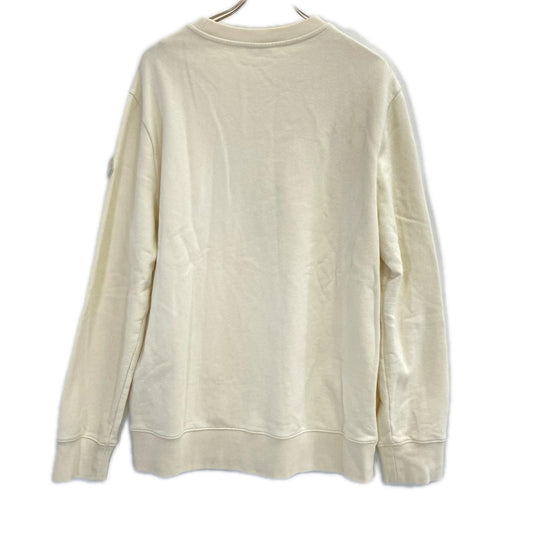 MONCLER Cashmere Blend FELPA Sweatshirt Ivory Size XL