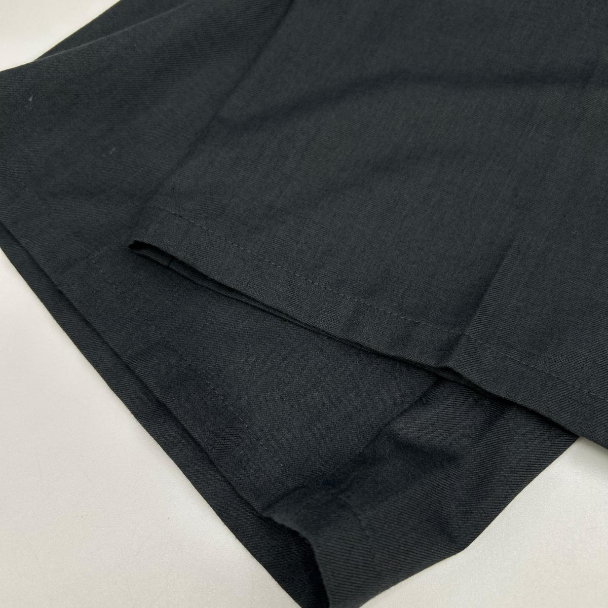 RETOUCH Two-Tuck Polyester Casual Pants Gray Size M