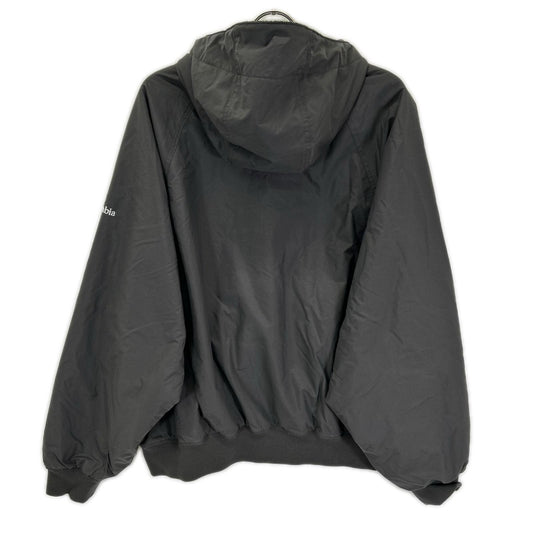 Columbia Nylon Boa Reversible Hooded Jacket Gray Size L