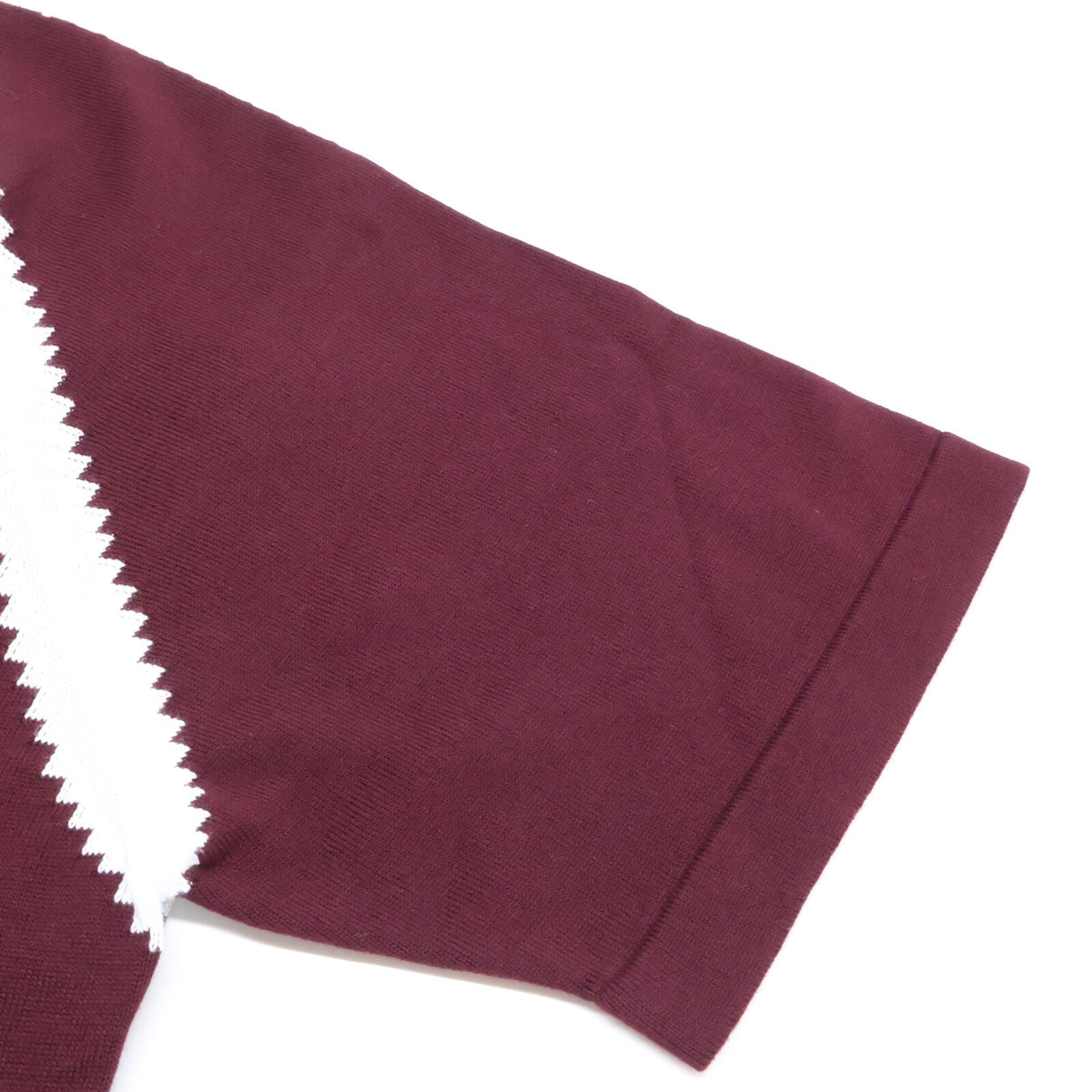 AUQ LOUIS VUITTON 23AW Intarsia Sweater Bordeaux Size S