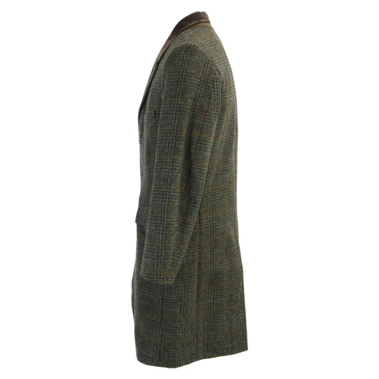 RRL 23AW Velvet Collar Plaid Shetland Twill Coat Size XS