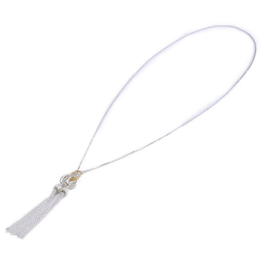 OX JEWELRY 925 Silver Gold Tassel Necklace