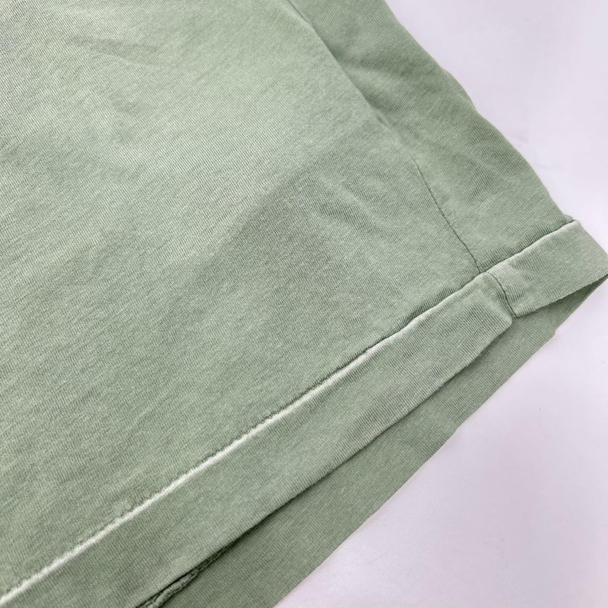 RRL Garment Dye Roadrunner Cotton T-Shirt Green Size S