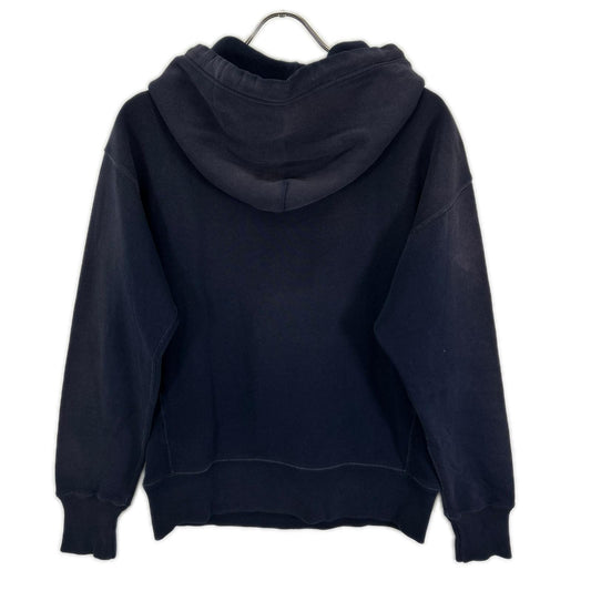 RRL Navy Used Graphic Eagle Crest Hoodie Size S