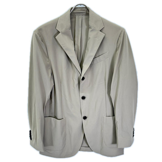 LARDINI Beige Nylon Stretch 3B Single Jacket Size 46