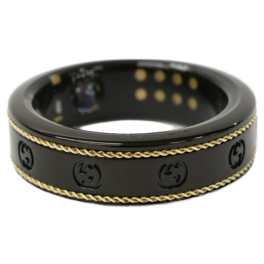 GUCCI x OURA Interlocking G Smart Ring Black Size US12