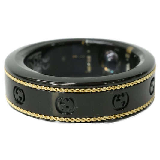 GUCCI x OURA Interlocking G Smart Ring Black Size US10