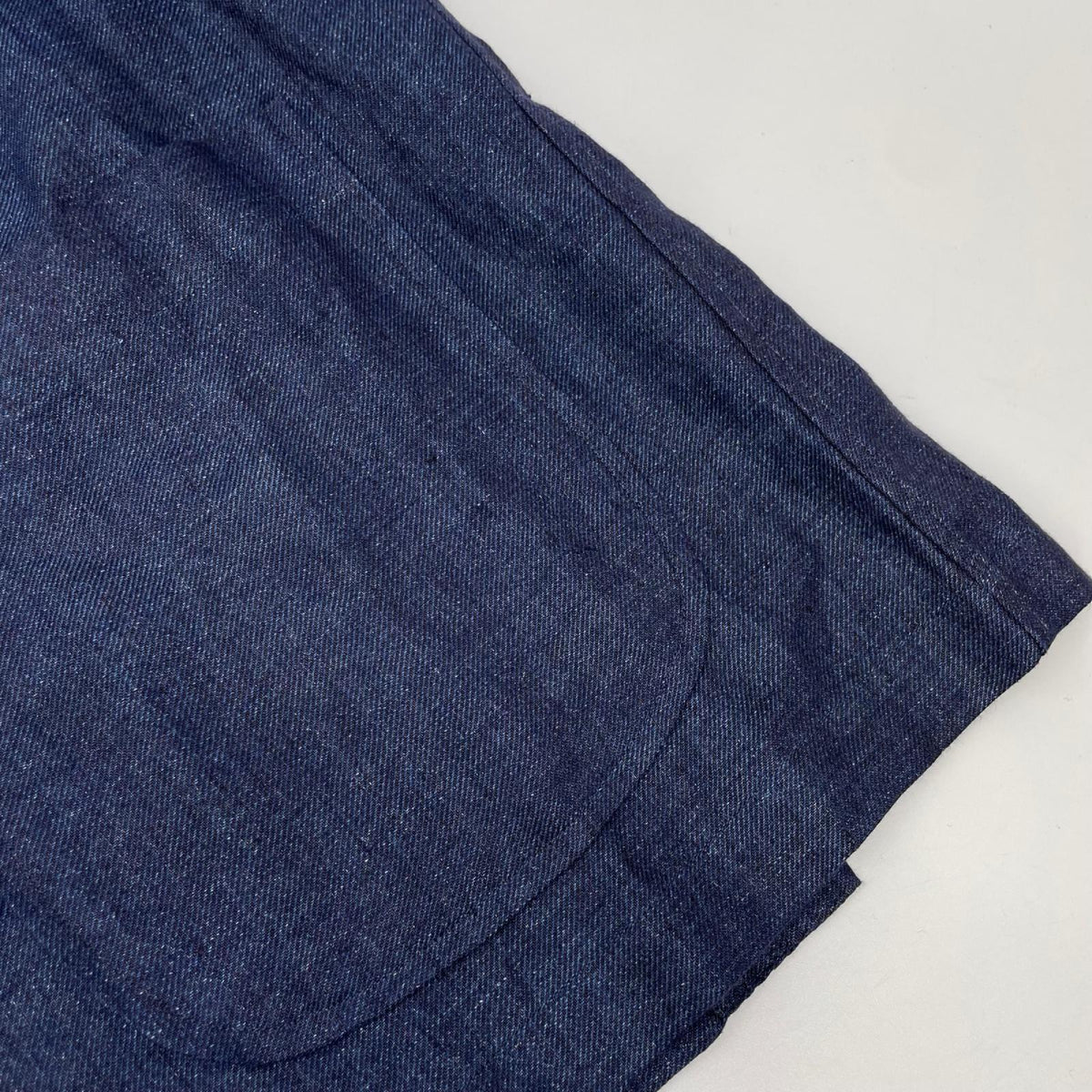 MARIA SANTANGELO Linen Long Sleeve Button Shirt Navy Size M