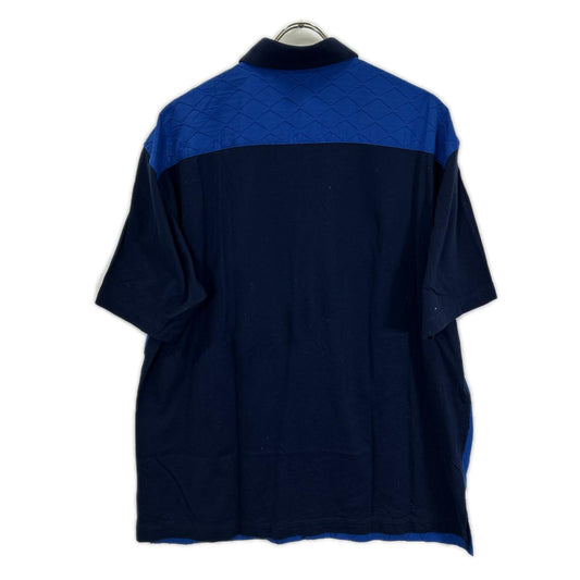 ISSEY MIYAKE MEN Cotton Short Sleeve Polo Navy Size 4