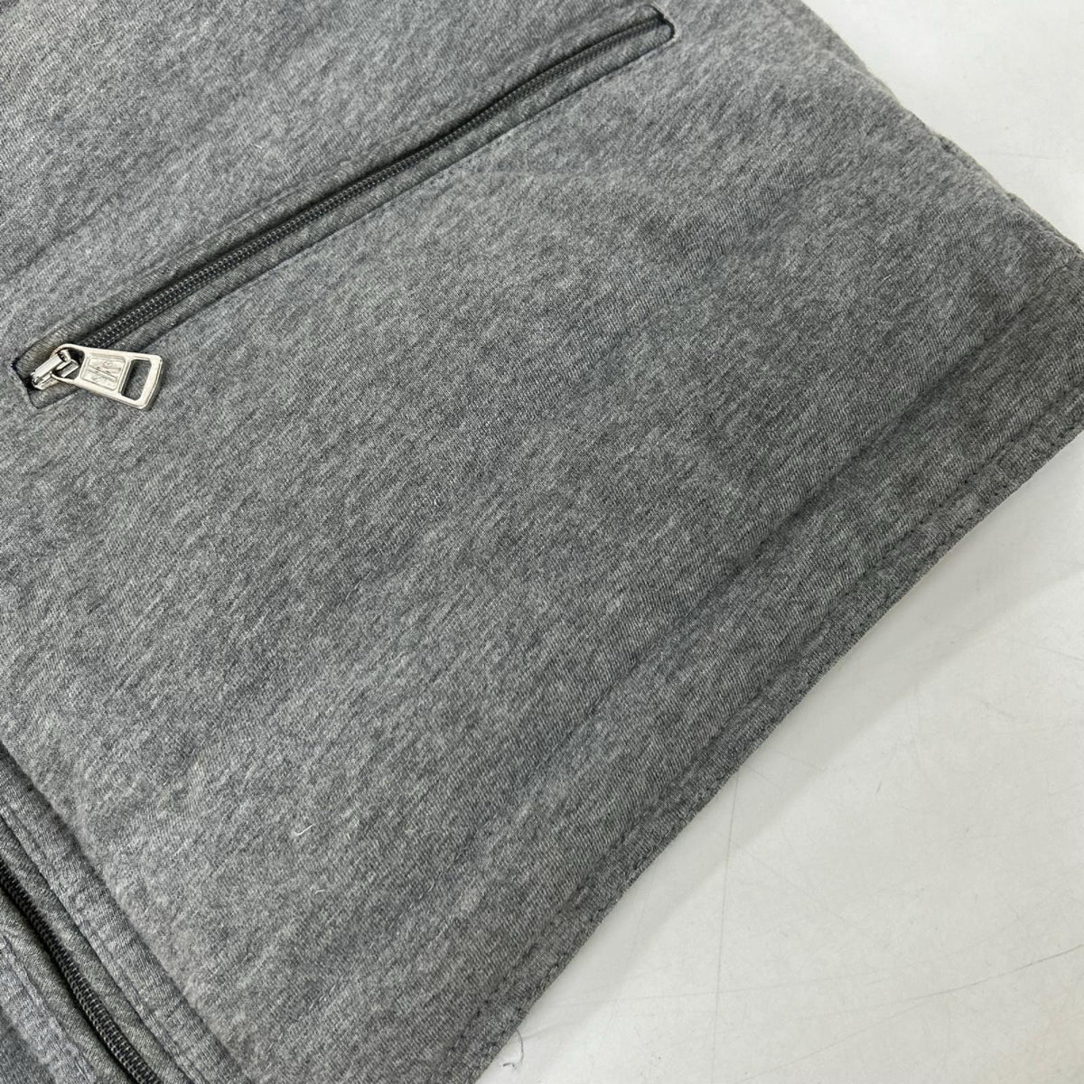 MONCLER Gerard Cotton Double Zip Down Vest Gray