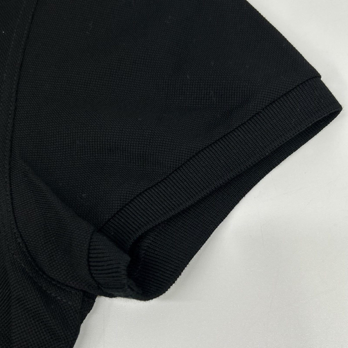SAINT LAURENT PARIS Embroidered Polo Black Size L