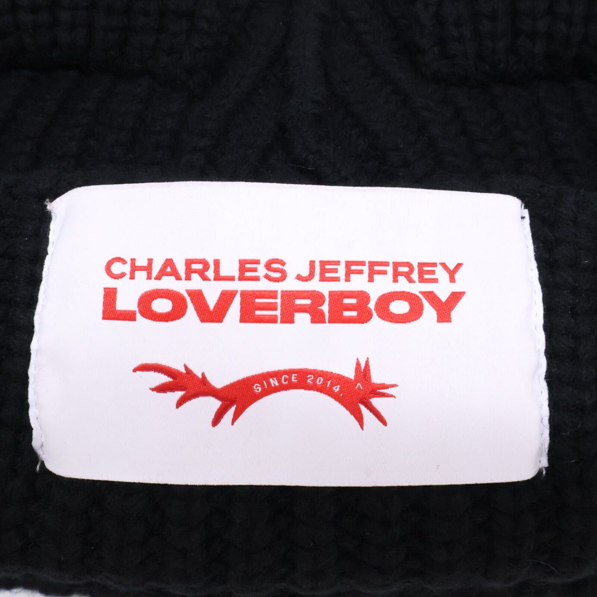 Charles Jeffrey LOVERBOY Black Cat Ear Beanie