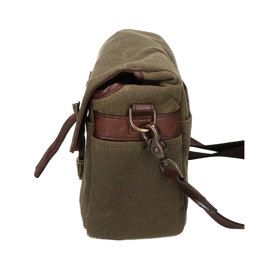 ONA 5-014OLV Bowery Canvas Camera Shoulder Bag Green