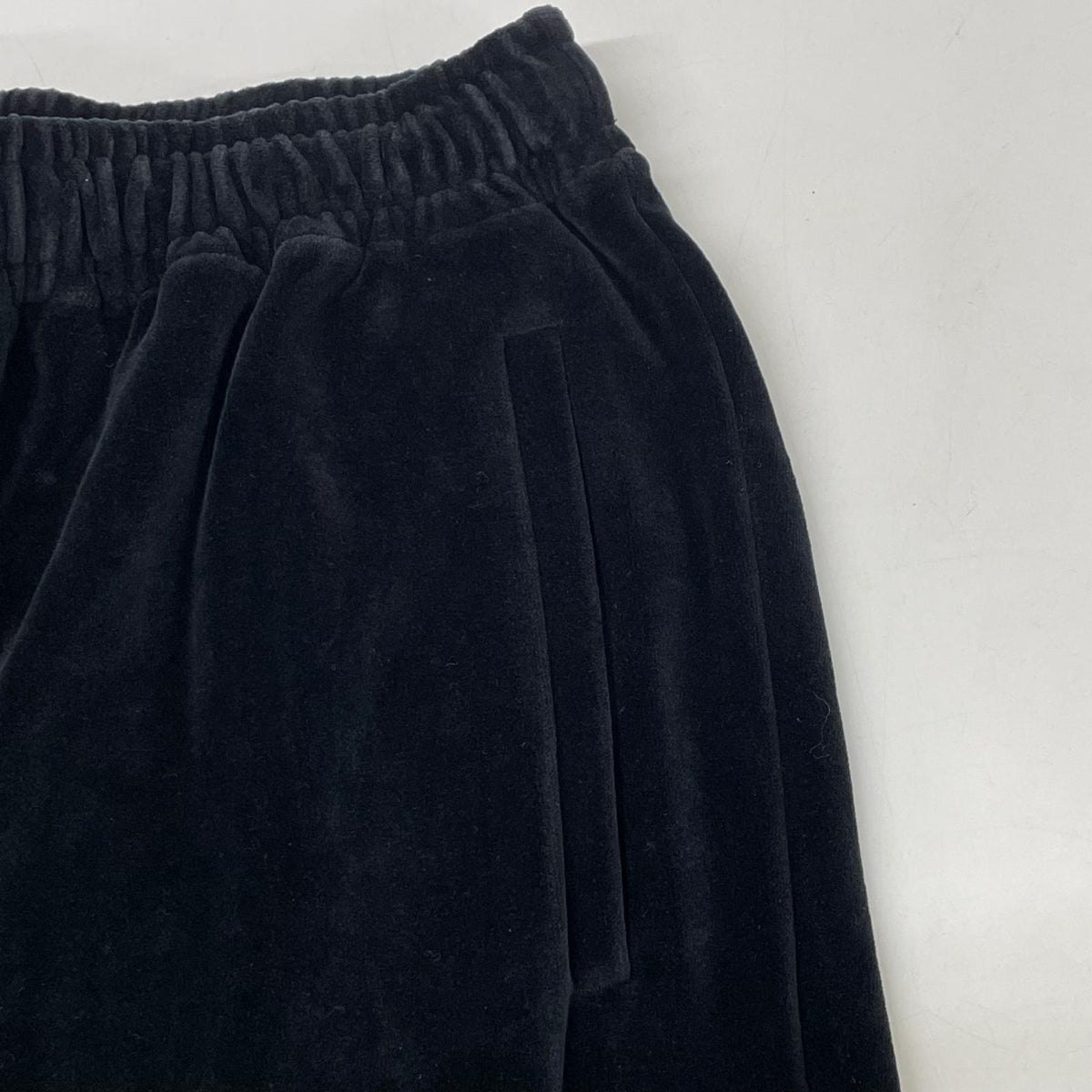 GUCCI 615811 Velour Track Pants Black Sweatpants Size XXS