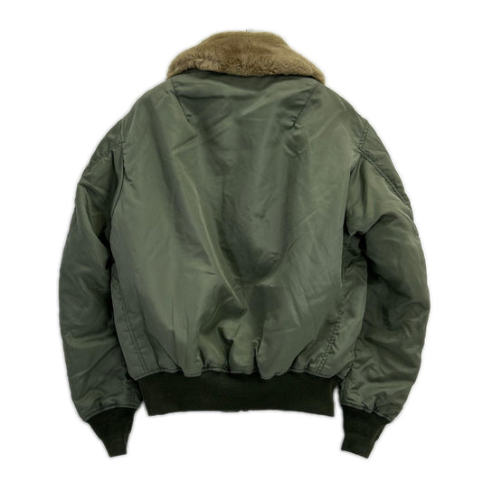 HOUSTON Made in Japan B-15D Nylon Flight Sage Green Jacket Size 42