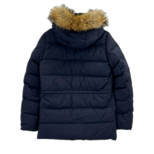 TATRAS R-Line Fur Hooded Down Coat Navy Size 01