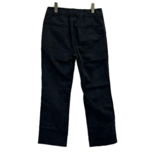 AURALEE Cotton Garment-Dyed Finx Light Pants Black Size 3