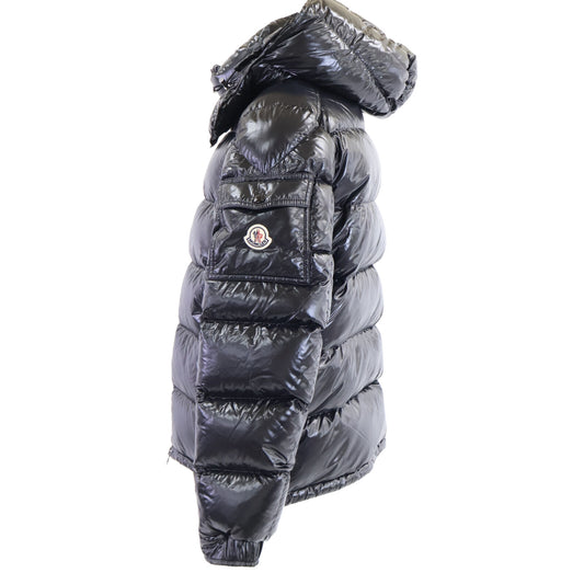 MONCLER Maya Nylon Down Jacket w/ Removable Hood Size 3