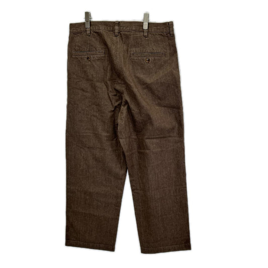 PORTANCE 26SS Hemp Blend Denim Jeans Brown Size XL