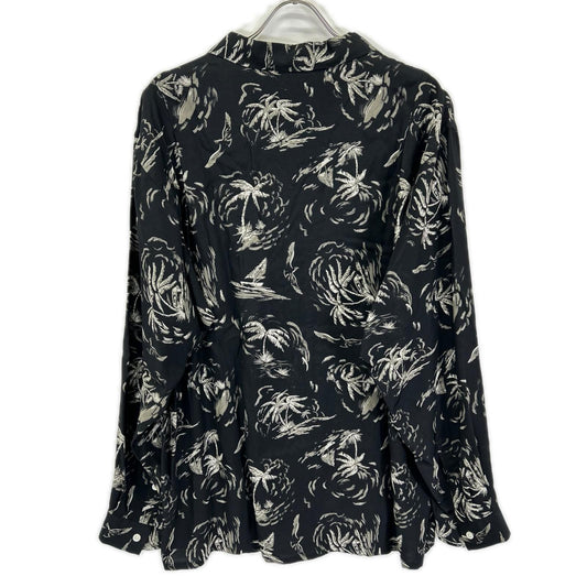 OLDJOE&CO. 26SS Rayon Palm Tree Shirt Black Size 17 1/2