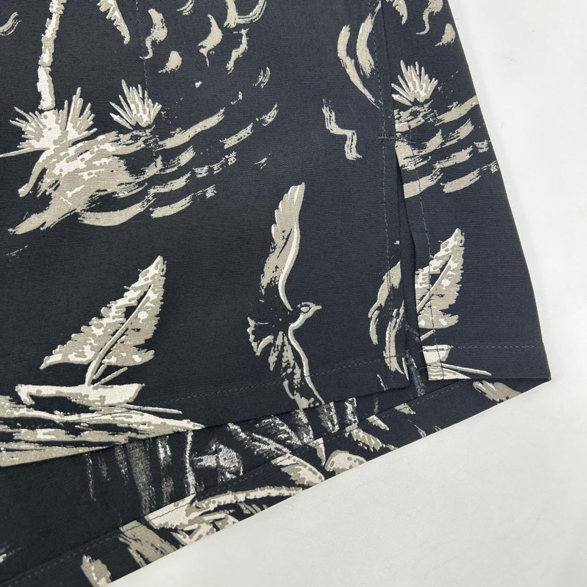 OLDJOE&CO. 26SS Rayon Palm Tree Shirt Black Size 17 1/2