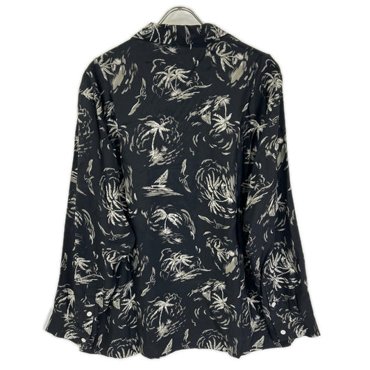 OLDJOE&CO. 26SS Palm Tree Print Open Shirt Black Size 16 1/2