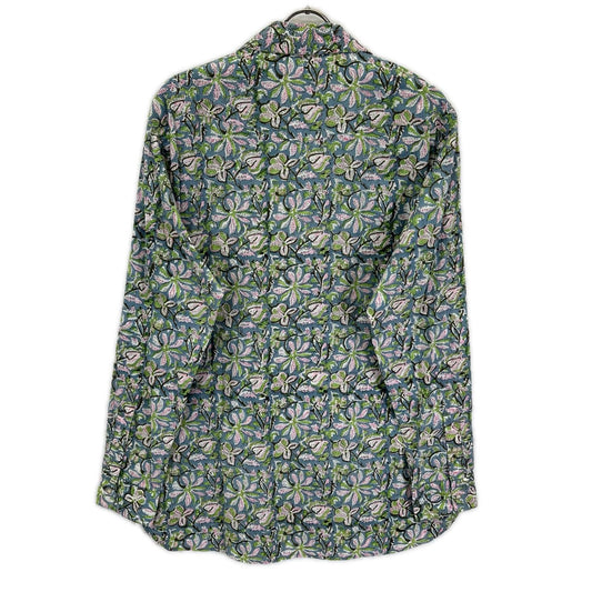 NICENESS Blue PUTHLI.C Floral Print Cowboy Shirt Size M