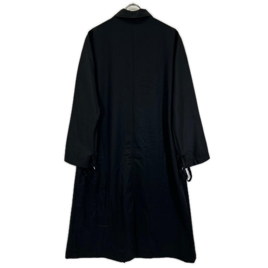 Y's YT-D06-115 Wrist Belt Long Coat Black Size 4
