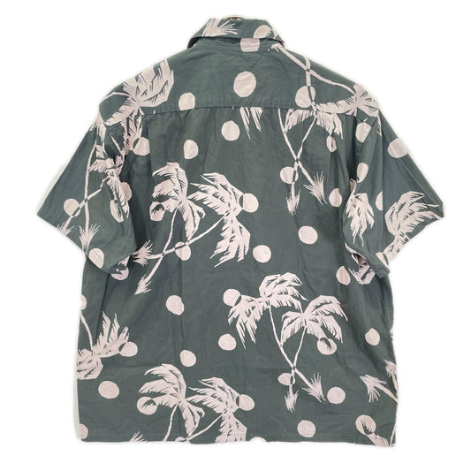 SUN SURF Duke Kahanamoku Moonlight Palm Shirt Black Size M