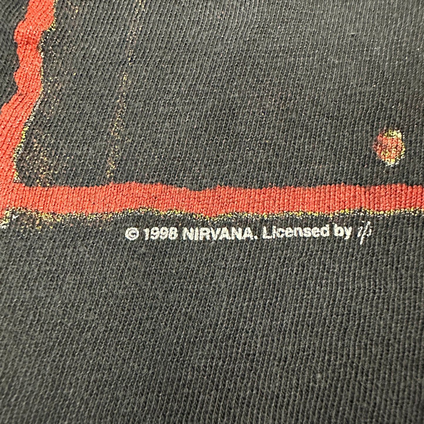Nirvana FLIPPER Vintage T-Shirt Black Size XL