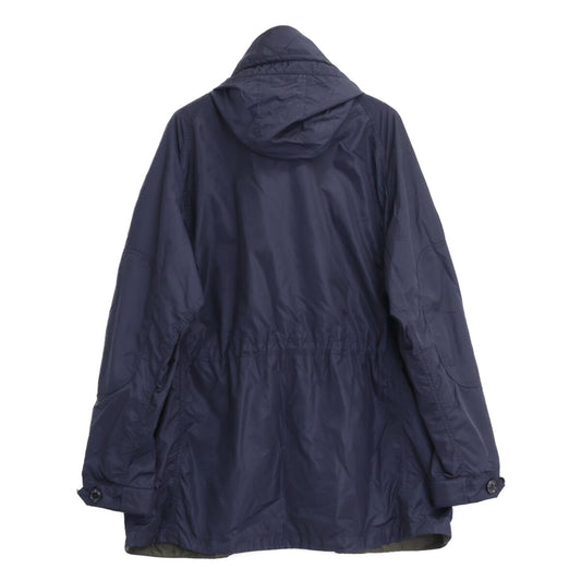 MONCLER LESTAT JACKET Nylon Mod Coat Navy Size 3