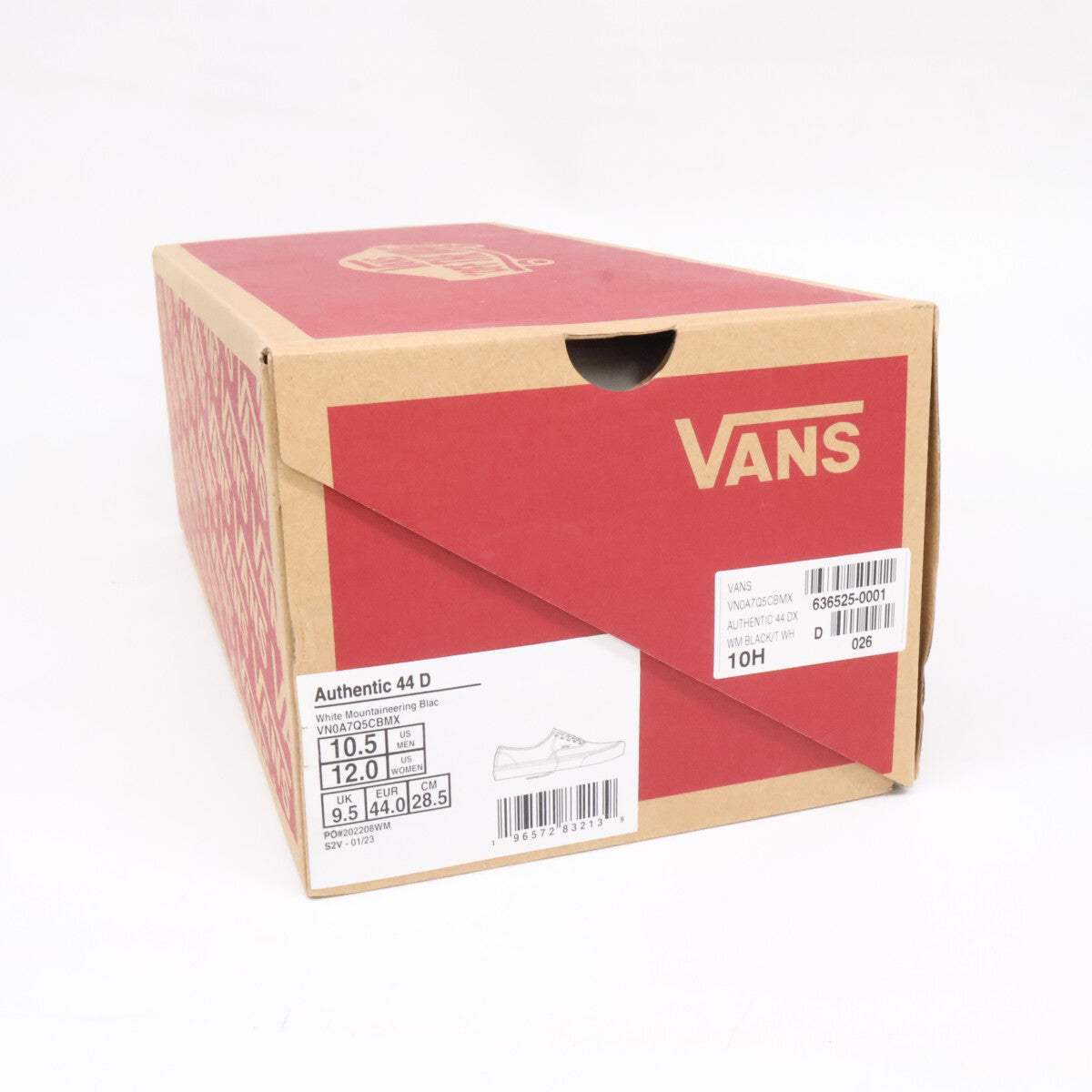 AUTHENTIC VANS x White Sneakers Black Size 28.5