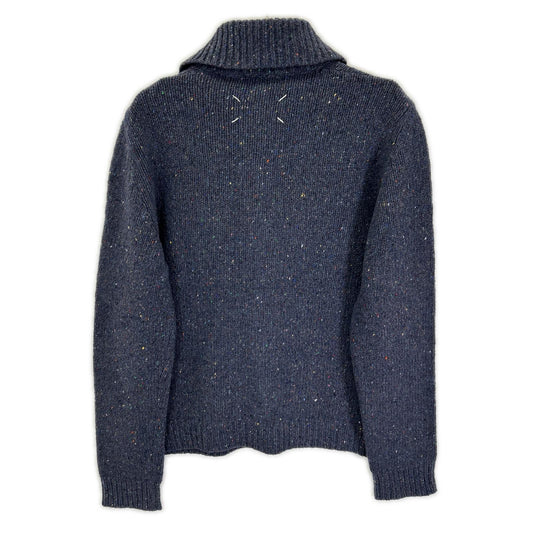 MARTIN MARGIELA '08 Kokonoe Wool Nep Cardigan Navy Size M