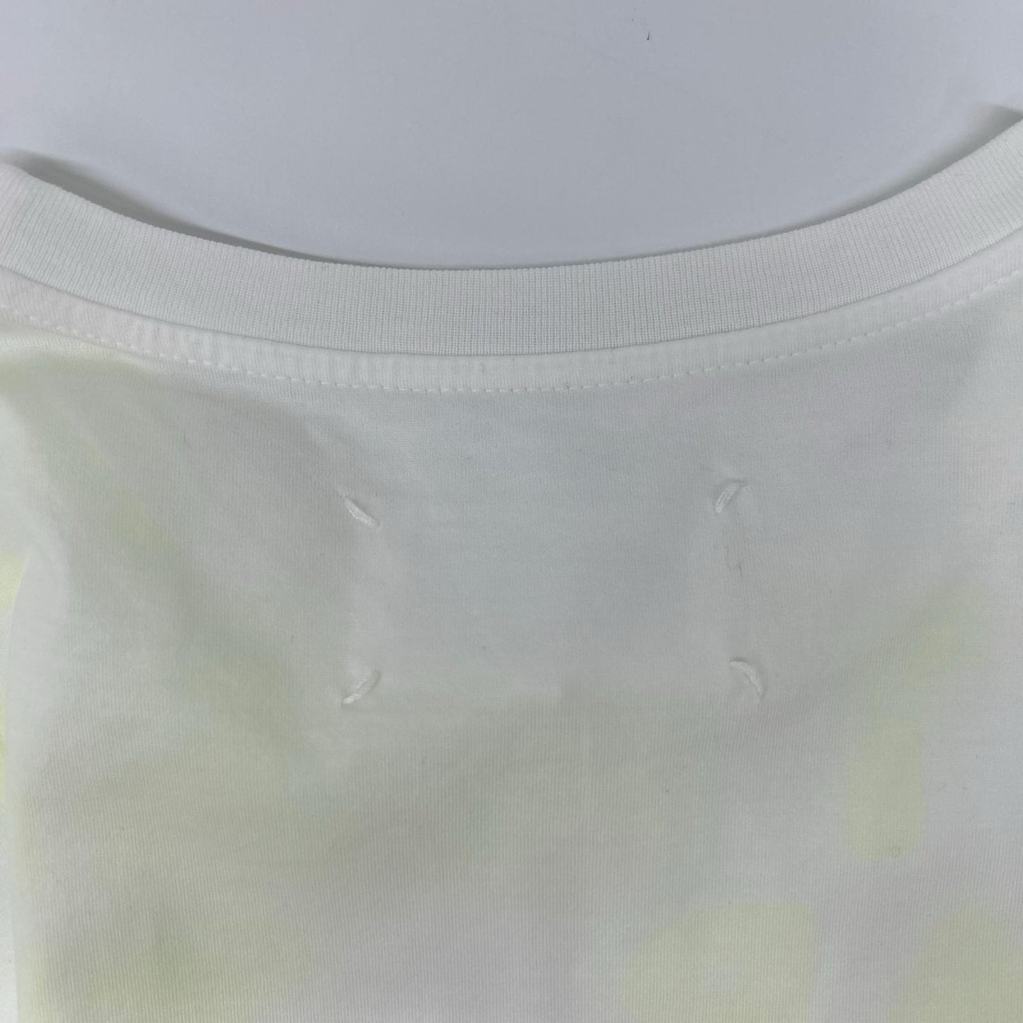Maison Margiela 19SS S51GC0427 AIDS White Yellow T-Shirt Size XS