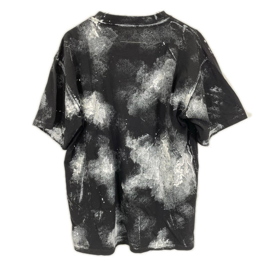 MM6 26SS Black Logo Paint Cotton T-Shirt Size S