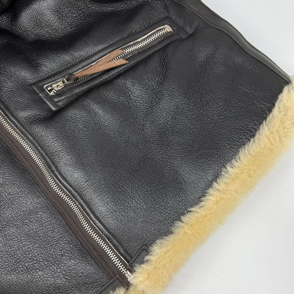MORGAN MEMPHIS BELLE Dark Brown Flight Jacket Size S