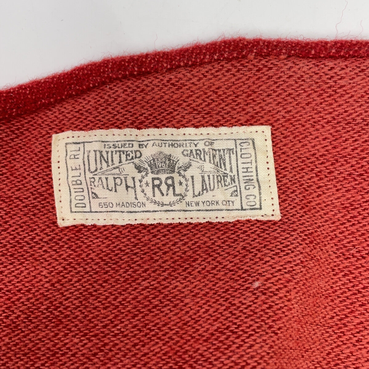 RRL Red Wool Cotton Shirt Jacket Size XL