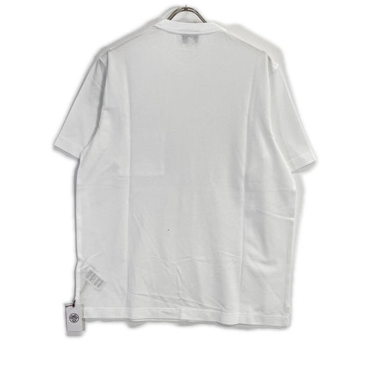 HERMES 19SS H Embroidered Cotton T-Shirt White Size L