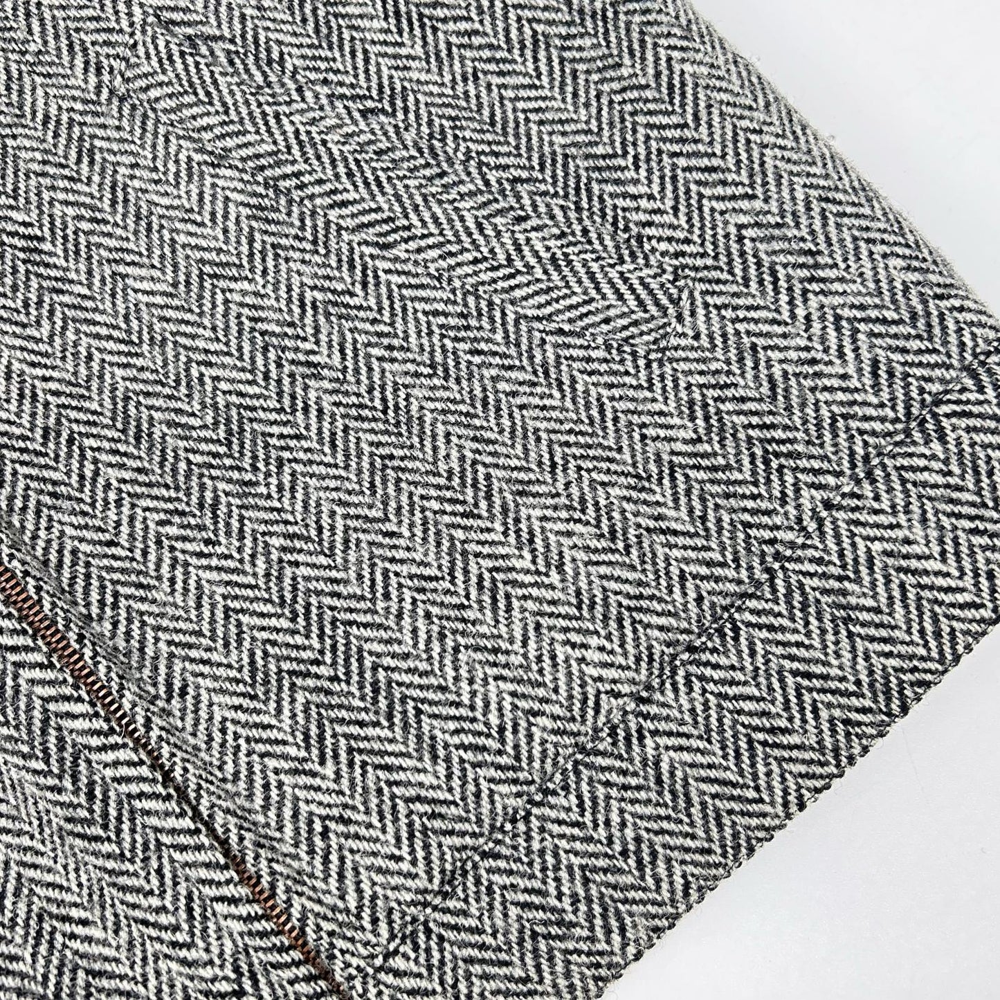 FRED PERRY x Harris Tweed Herringbone Jacket Gray Size 36