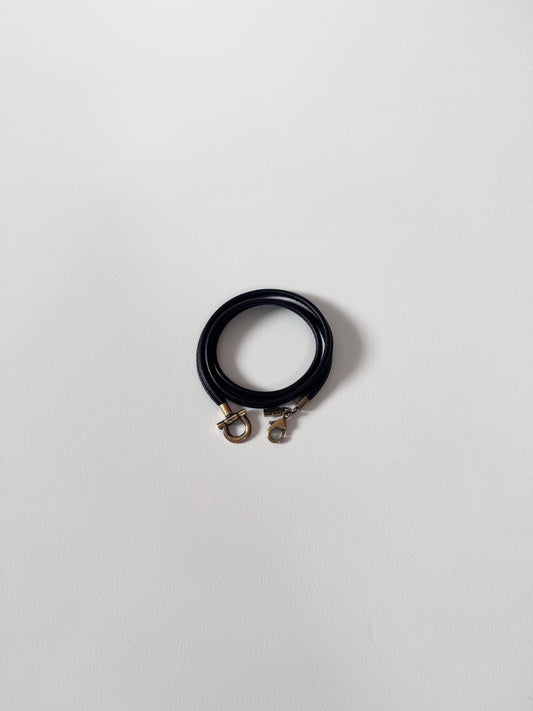 Salvatore Ferragamo Black Necklace